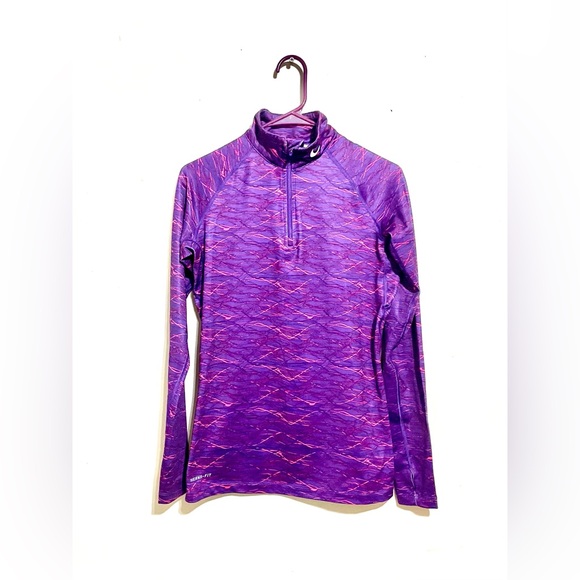 Nike Tops - Nike Pro Combat Thermalfit Pullover Athletic Workout Gym Running Size M